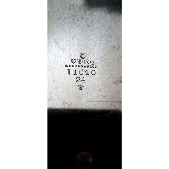 Early 1900s Reed & Barton Silver Plated Serving Tray Pattern 11040 24" x 18" - Picture 5 of 6